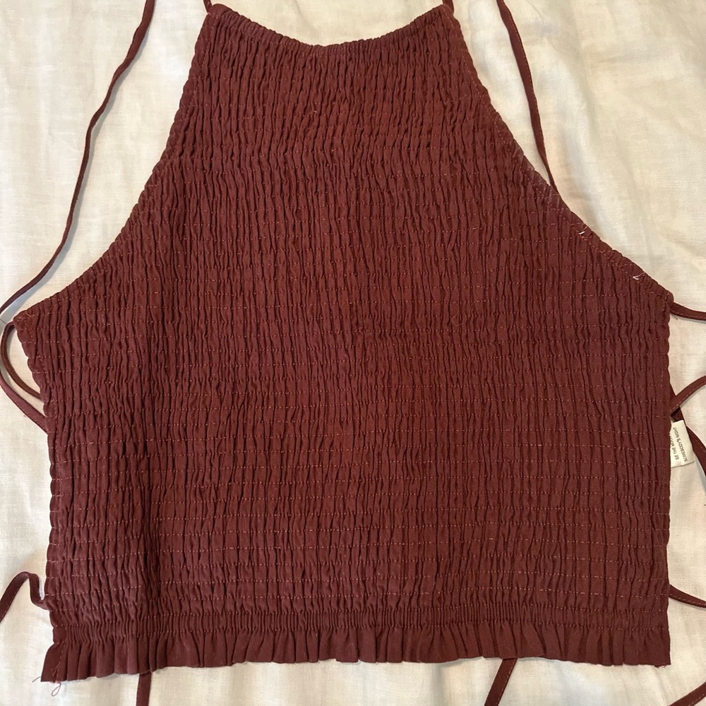 Backless scrunch top by Crescent